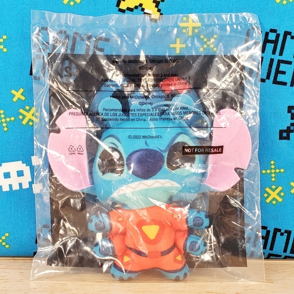 McDonalds Disney's LILO & Stitch HTF Exclusive Experiment 626 Action Plush NEW - Picture 4 of 5